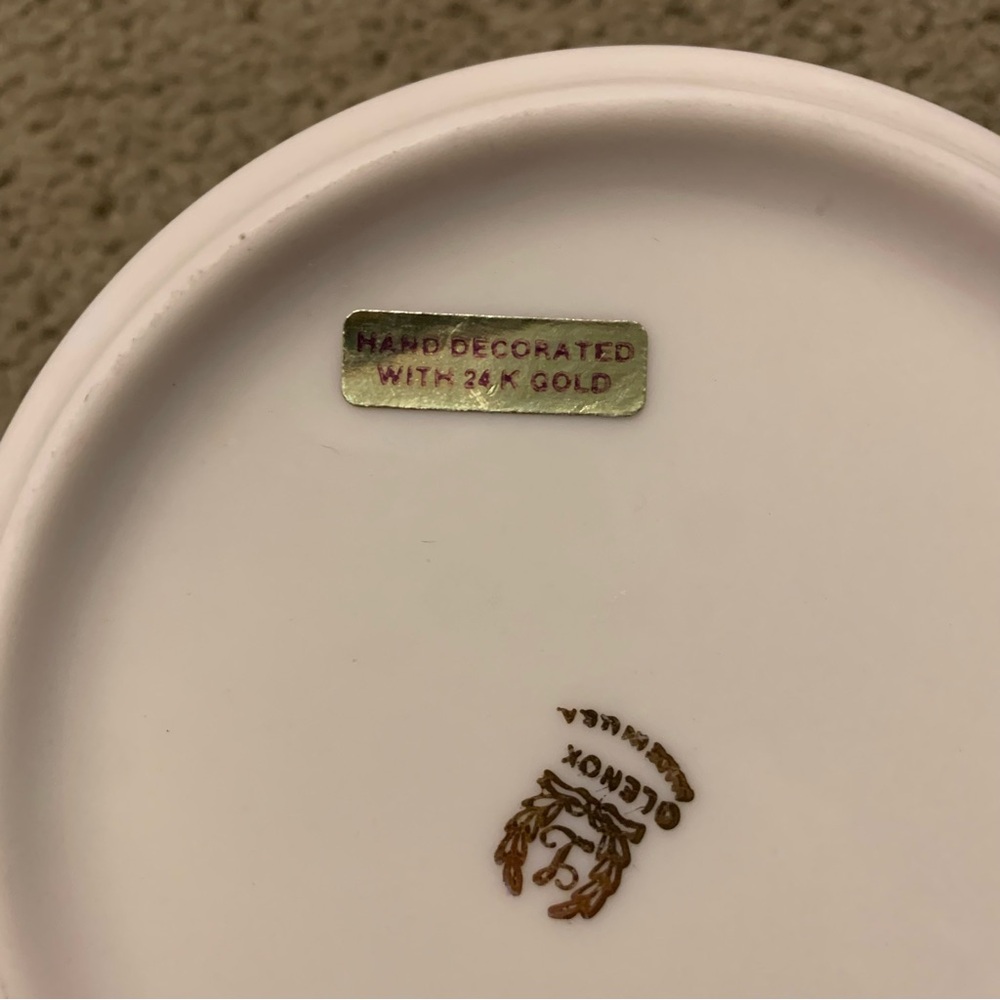 Lenox ceramic candy dish with 24 karat gold rim imperial design - Picture 7 of 8